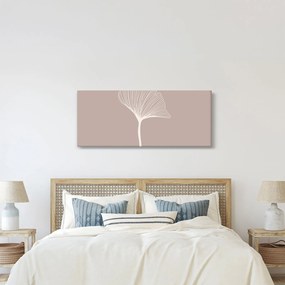 Obraz - Béžové listy N⁰5 (120x50 cm)