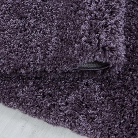 Ayyildiz koberce Kusový koberec Sydney Shaggy 3000 violett kruh - 200x200 (priemer) kruh cm