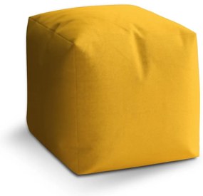 Taburet Cube žltooranžová, žltá