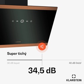 Klarstein FlashLine 60 digestor, A++, 524 m³/h, 3 úrovne, dotykový, tichý, LED, odsávanie/recirkulácia, 100 W