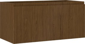 Mexen Rivel, kúpeľňová skrinka 100 cm, 1 zásuvka, drážkovaná, orech, 91A20-10047-1-BF86