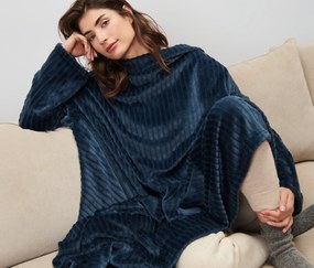 Hebká deka s rukávmi