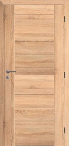 Solodoor Interiérové dvere rámové, 80 P, 850 × 1985 mm, fólia, pravé, dub Mystic, plné