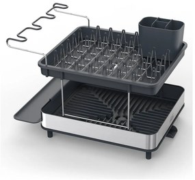 Sivý dvojposchodový anikoro odkvapkávač Excel – Joseph Joseph