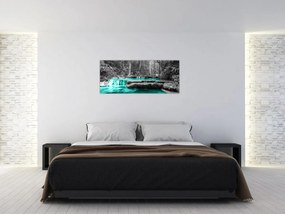 Obraz - Zimná rieka (120x50 cm)