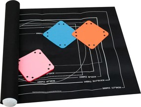 KIK Filcová podložka na puzzle 1500–3000 dielikov 140×100 cm s rúrkou, pumpou a kufríkom