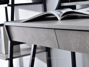 PC stolík Borge (betón + čierna). Akcia -29%. Vlastná spoľahlivá doprava až k Vám domov. 1109733