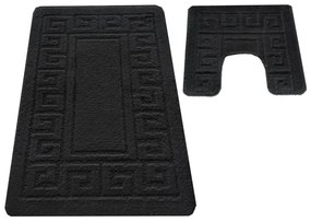 Sada kúpeľňových koberčekov Montana Ethnic čierna