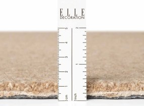 ELLE Decoration, Kusový koberec Puristic Knots 106320 Beige kruh z kolekcie Elle, 160x160 (priemer) kruh, béžová, obývacia izba