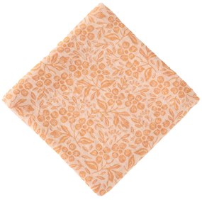 Mušelínová plienka SOFTELLO 50x50cm - lososové kvietky