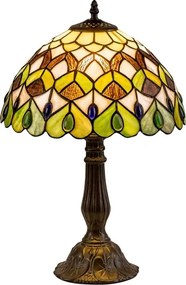 Brilagi - Tiffany vitrážová stolová lampa MARGARET 1xE27/40W/230V