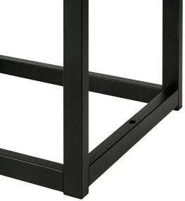 Lavica Polson - zamat, čierny rám 120 cm - Sivá