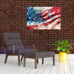 Obraz - Vlajka USA (90x60 cm)