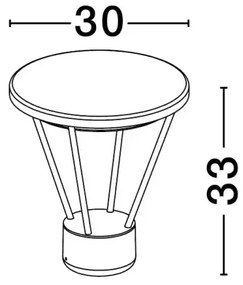 Vonkajšia lampa Virtus 33