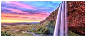 Obraz - Vodopád Seljalandsfoss (120x50 cm)