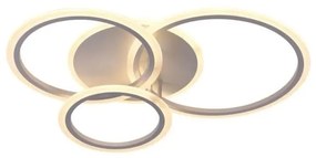 LED Stmievateľný prisadený luster LED/40W/230V biela + diaľkové ovládanie