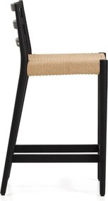 Čierna/v prírodnej farbe barová stolička z dubového dreva (výška sedadla 65 cm) Analy – Kave Home