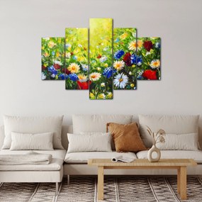 Obraz divokých kvetov (150x105 cm)