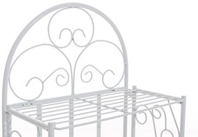 Kovová polica regál Sora - Biela