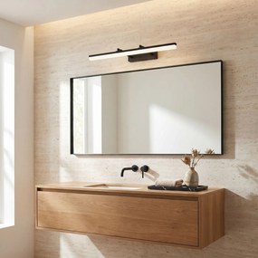 Toolight Toolight, LED nástenné svietidlo, 60cm, 9W, 4000K, 1000lm, APP1879-1W, Čierna matná, OSW-66034