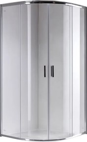 BPS-koupelny Štvrťkruhový sprchový kút KZ94C 100x100 chróm/transparent - bez vaničky