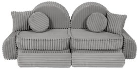 MeowBaby® Churros detská pohovka Max, Moon Dust Grey