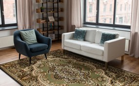 Koberec BCF Morad VIOSNA Ornament, olivovo zelený