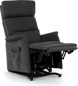 Polohovacie kreslo sivé, elektrické TV-L8960 GREY2