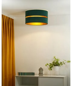 Duolla - Stropné svietidlo DUO 1xE27/40W/230V pr. 40 cm zelená/zlatá