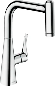 Hansgrohe Metris, drezová batéria s výsuvnou spŕškou, chrómová, HAN-14834000