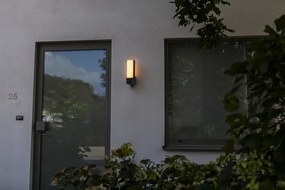 LUTEC Vonkajšie inteligentné nástenné svetlo LED CUBA s bezpečnostnou kamerou a senzorom, 17,3 W