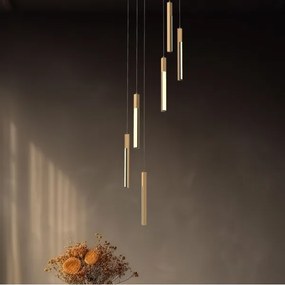 Zuma Line MD4768-6-3BMT - LED Luster na lanku ELIOT LED/25W/230V