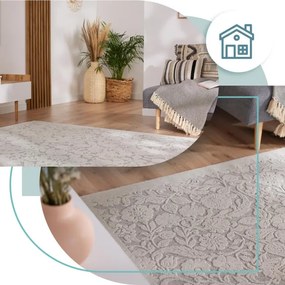 Koberec Agnella Noble Alulala svetlosivý