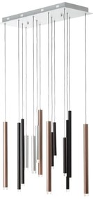 Brilliant - LED stmievateľný luster na lane CEMBALO LED/60W/230V chróm/čierna/hnedá