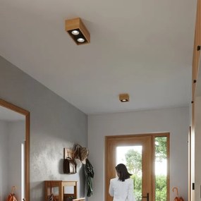 Sollux SL.0916 - Stropné svietidlo QUATRO 2xGU10/40W/230V buk