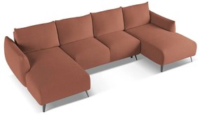 Ružová rohová pohovka Malie – Makamii