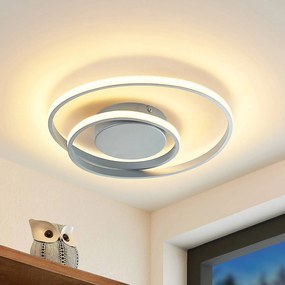 Lindby stropné LED Emisua CCT stmievateľné Ag