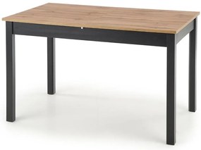 Rozkladací stôl Greg 124/168x74cm – Dub Wotan/Čierna