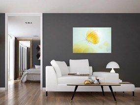Obraz - Žltý motýľ (90x60 cm)