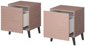 Cama Ružový nočný stolík Nova (2 ks)