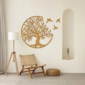 Strom života s letiacimi vtákmi – Drevený obraz života I SENTOP HDF0513