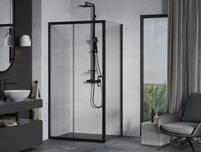 Sprchovací kút maxmax APIA - 140x90 cm - BLACK