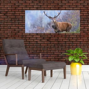 Obraz - Jeleň v krajine (120x50 cm)