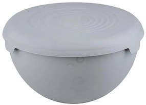 Miska 1,5 s poklopom sivá