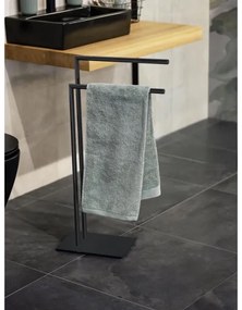 WENKO 71555800 - Stojan na uteráky RECCO 48x80,5 cm čierny