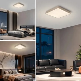 Brilagi-LED stmievateľné stropné svietidlo POOL LED/36W/230V 3000-6000K 40x40 cm béžová+DO