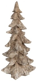 Hnedá dekorácia vianočný stromček Christmas Tree - 19*18*36 cm
