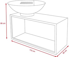 Záhradný gril Plancha Buschbeck GIANT