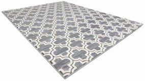 Koberec CORE W6764 Koniczyna marokánska Trellis - sivý / krém