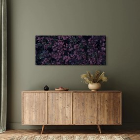 Obraz tmavočervených lístočkov (120x50 cm)